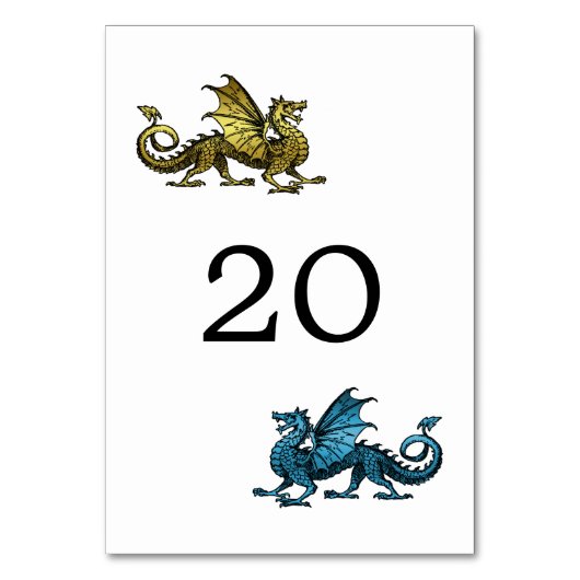 Carte Mariage Gold Blue Dragon (Par défaut)