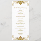 Carte Mariage Gold Color Elegant Ironworks (Dos)