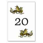 Carte Mariage Gold Dragon (Dos)