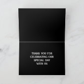 Carte Mariage gothique Baiser Black Swans Personnalisé (Intérieur)