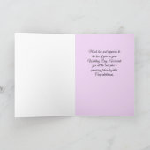 Carte mariage Great Great Grandgirl & Mari (Intérieur)