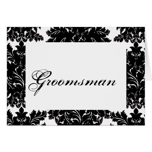 Carte Mariage "Groomsman" (Devant horizontal)