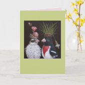 carte mariage grosbeak (Fleur jaune)