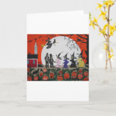 Carte Mariage Halloween (Fleur jaune)