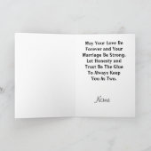 Carte Mariage Hommes Gay Customisez-La ! (Intérieur)