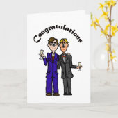 Carte Mariage Hommes Gay Customisez-La ! (Fleur jaune)