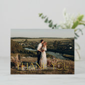 Carte Mariage horizontale Boho Elegance (Debout devant)