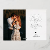 Carte Mariage horizontale Boho Elegance (Verso)