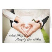 Carte Mariage "Ils Ont Vécu Heureusement Jamais Ap (Devant horizontal)