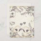 Carte Mariage Inséparable (vide) (Devant / Derrière)