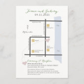Carte mariage Invitation - Conception personnalisé (Devant)