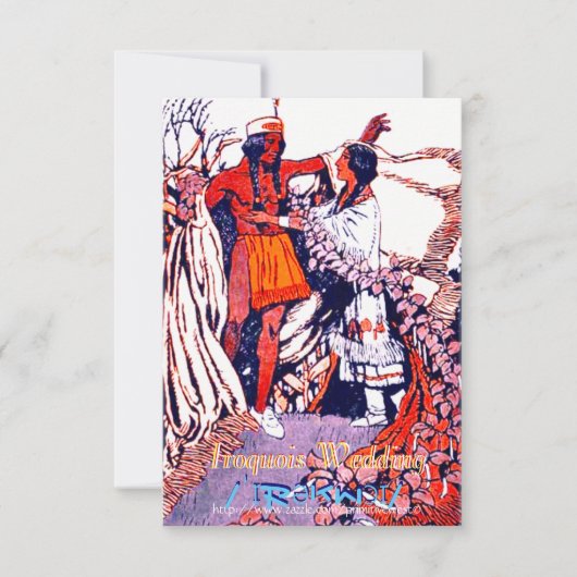 Carte "Mariage iroquois" (Devant)