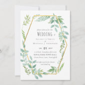 Carte Mariage jardin verdoyant (Devant)