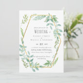 Carte Mariage jardin verdoyant (Debout devant)