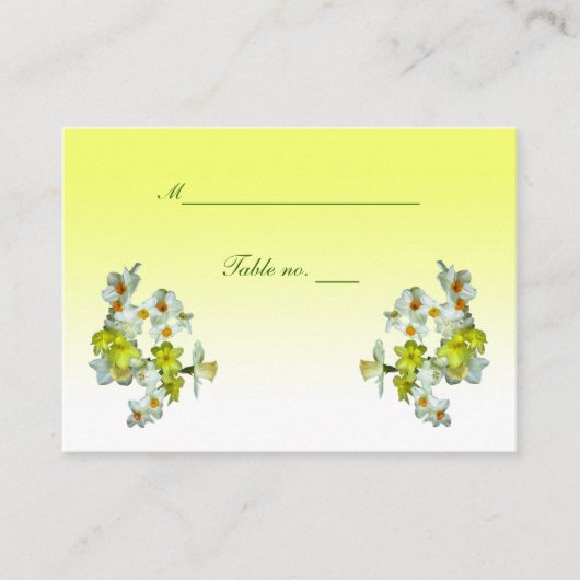 Carte Mariage jaune (Devant)