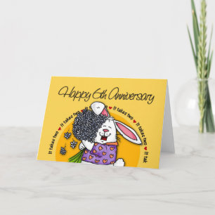 Carte Mariage - Joyux 6ème Anniversaire