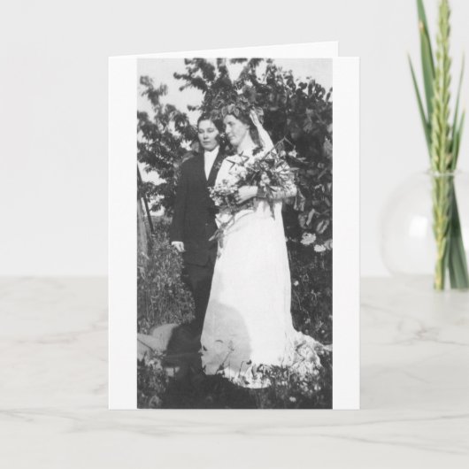 Carte Mariage lesbien Circa 1920 (Devant)