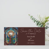 Carte Mariage lesbien Enregistrer la date (Debout devant)