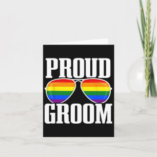 Carte Mariage Lgbtq - Drapeau Gay pride - Groom Squad -
