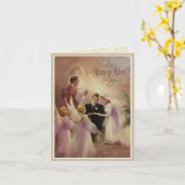 Carte Mariage mariage Mariage Mariage mariée Groom Anges (Fleur jaune)