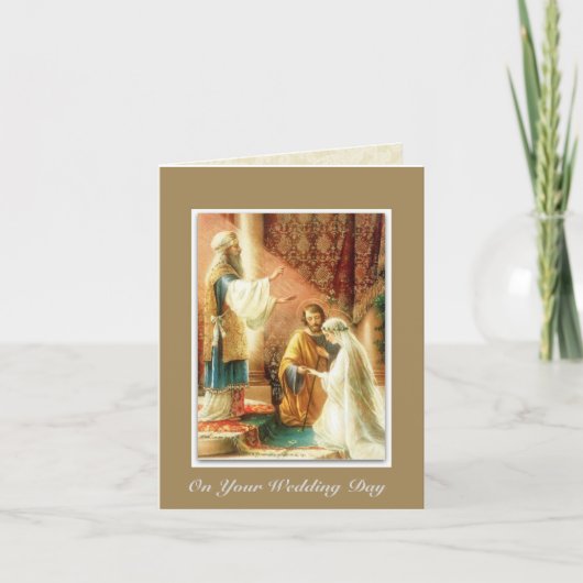 Carte Mariage mariage mariée mariée mariée Mary Joseph (Devant)