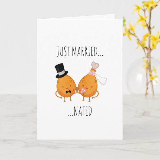 Carte mariage - Marié (Fleur jaune)