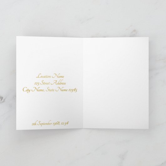 Carte Mariage - mariée avec bouquet mariage coloré (Intérieur)