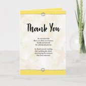 Carte Mariage Merci (Devant)