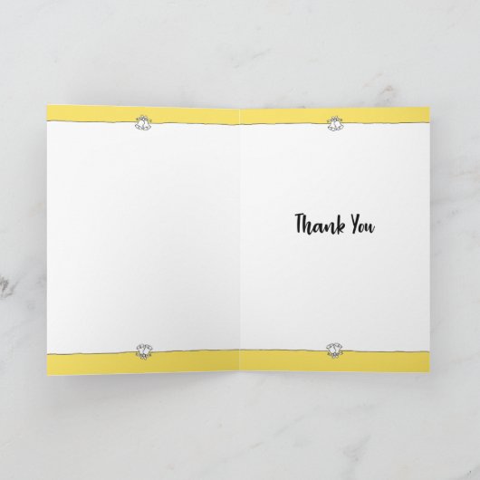 Carte Mariage Merci (Intérieur)