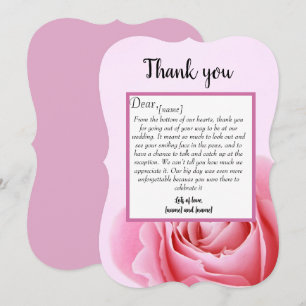 Carte mariage Merci