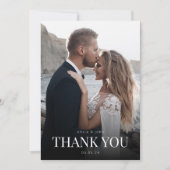 Carte Mariage Merci avec photo (Devant)