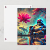 Carte Mariage Merci - Bouddha riant (Devant / Derrière)