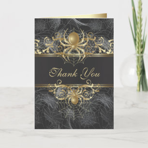 Carte Mariage Merci Golden Spider