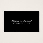 Carte Mariage Merci Halloween Skeletons Élégant (Dos)