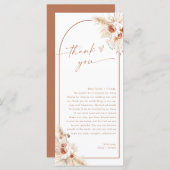 Carte Mariage Merci Note, Boho Napkin Merci Note (Devant / Derrière)