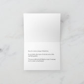 Carte Mariage "MERCI" personnalisable et minimal (Intérieur)