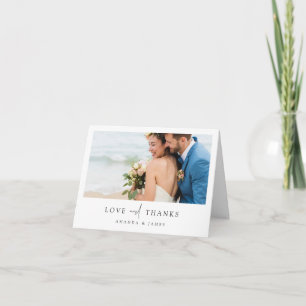 Carte Mariage Merci personnalisée avec photo