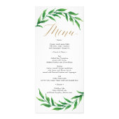 Carte mariage Merci Place et menu - Verdure (Dos)