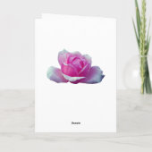 Carte Mariage Merci rose (Dos)