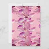 Carte Mariage minimale rose en fleurs florales (Dos)