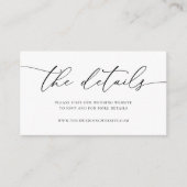 Carte Mariage minimaliste noir et blanc (Devant)