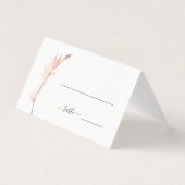 Carte Mariage minimaliste Pampas Grass Blush (Front)