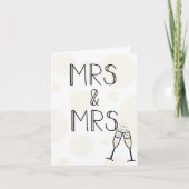 Carte Mariage Mme & Mme (Devant)