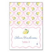 Carte Mariage moderne citron rose jaune (Par défaut)