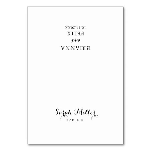 Carte Mariage moderne de calligraphie (Par défaut)