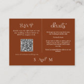 Carte Mariage moderne en terre cuite (Devant)