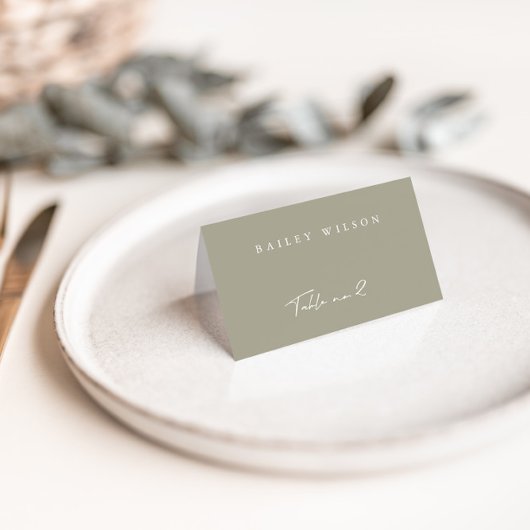 Carte Mariage moderne Gris Simple