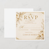 Carte Mariage Moderne Minimaliste (Devant / Derrière)