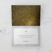 Carte Mariage moderne noir et or (Intérieur)