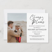 Carte Mariage moderne reprogrammé Changement de régime D (Devant)